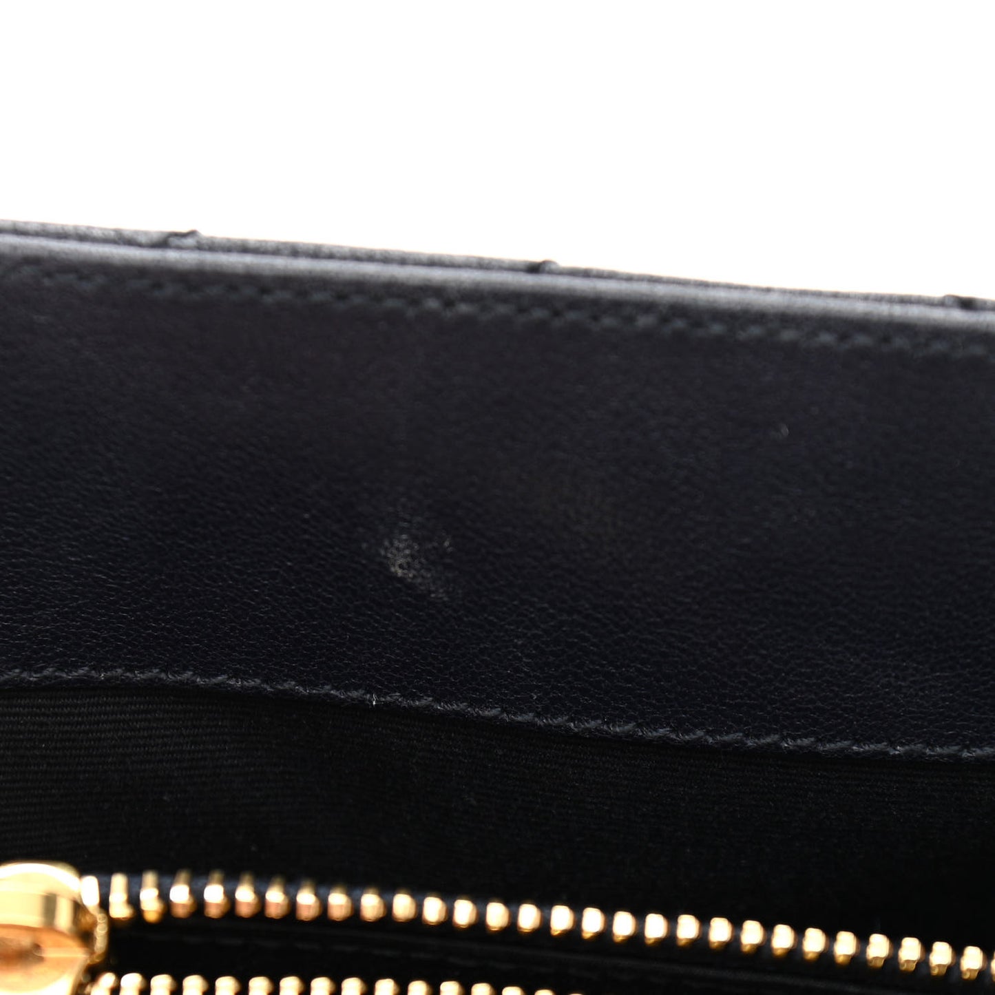 Lambskin Matelasse Chevron Monogram Medium College Bag Deep Marine