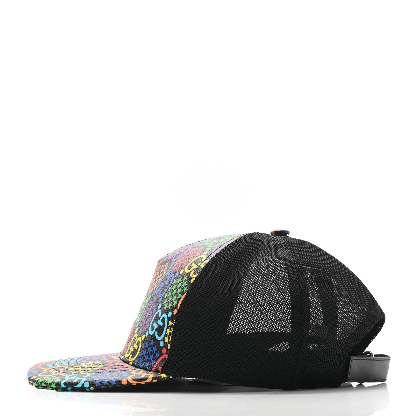 GG Supreme Monogram Psychedelic Baseball Hat L 59 Black
