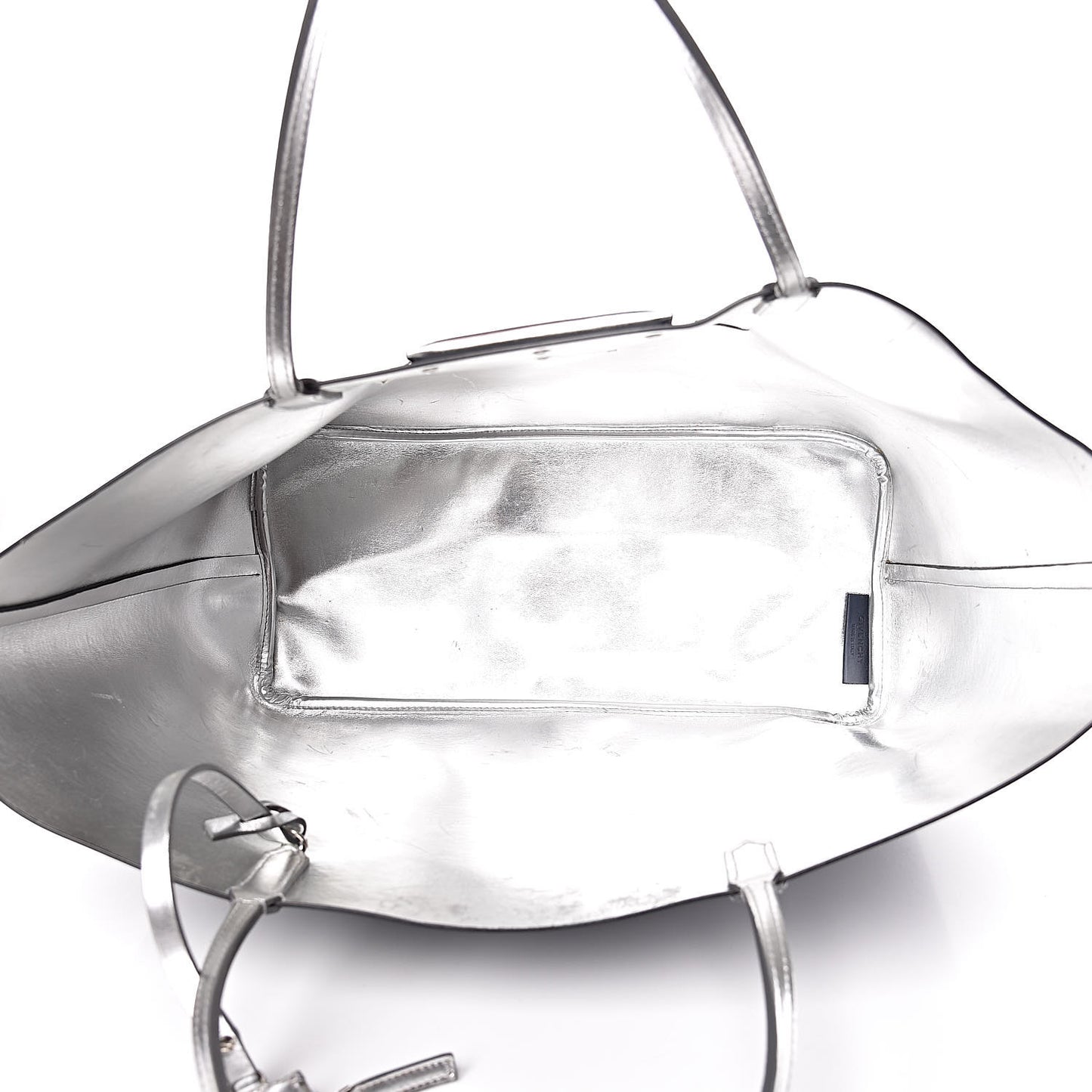 Calfskin Large Antigona Tote Night Blue Silver