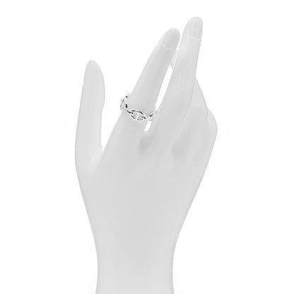 Hermes Sterling Silver PM Chaine d'Ancre Enchainee Band Ring 56 7.5 2 of 5