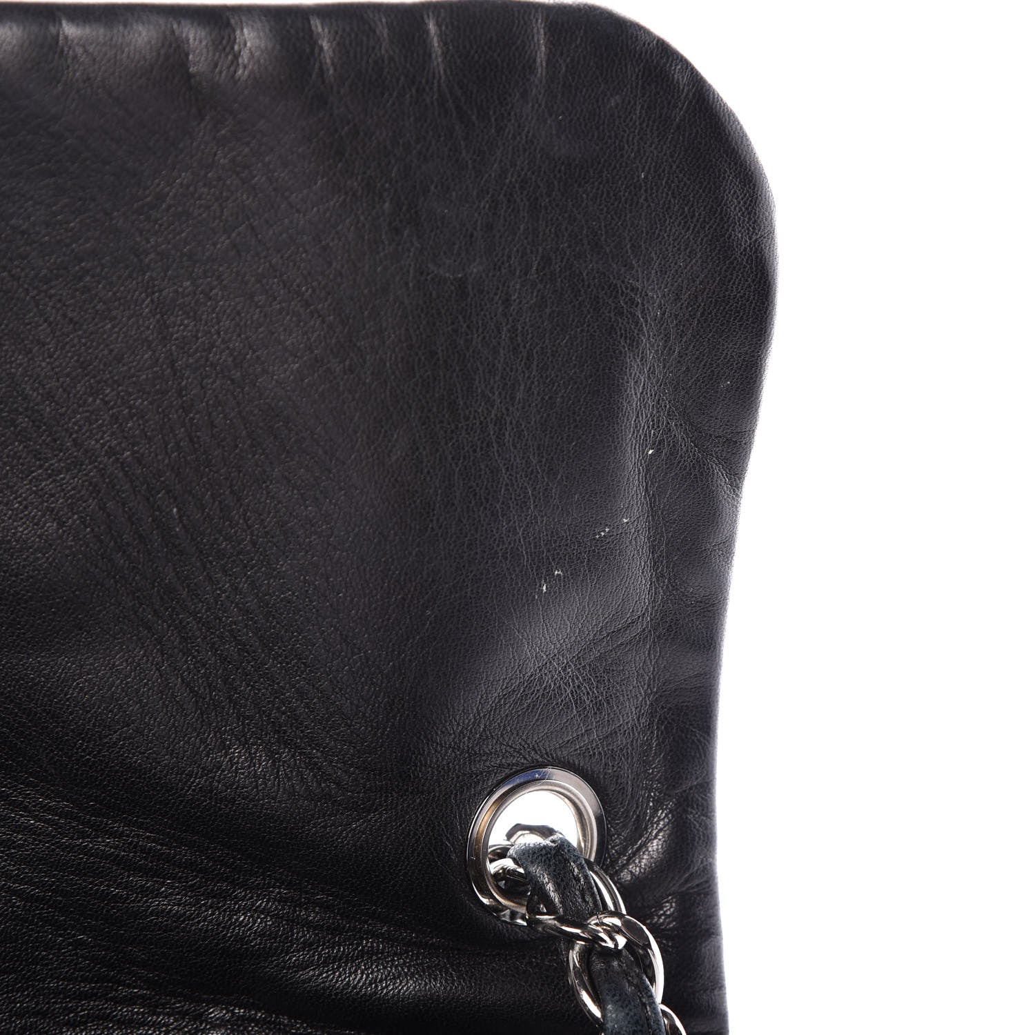 Chanel Lambskin Tweed Double Stitch Flap Black 14 of 21