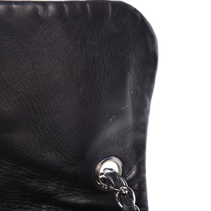 Chanel Lambskin Tweed Double Stitch Flap Black 14 of 21