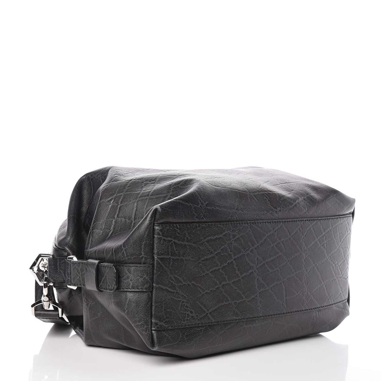 Calfskin Elephant Embossed Medium Nightingale Black
