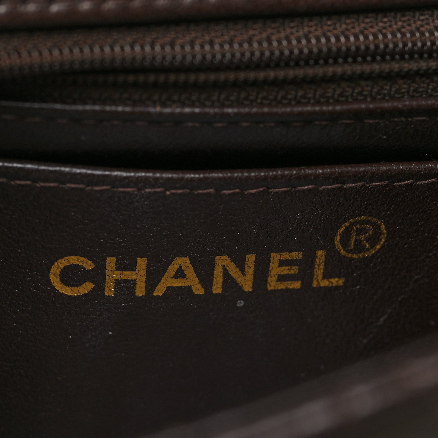 Chanel Lambskin Quilted Mini Square Flap Bag Dark Brown 6 of 11