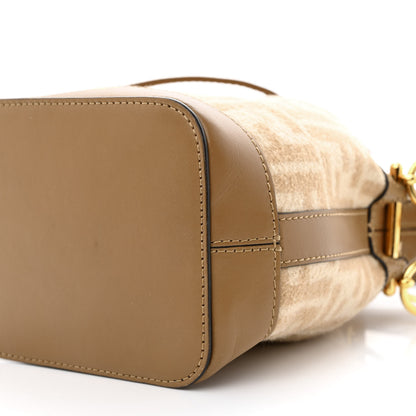Fendi Wool Vitello King FF 1974 Mini Mon Tresor Bucket Bag Beige Cammello Sand 10 of 10