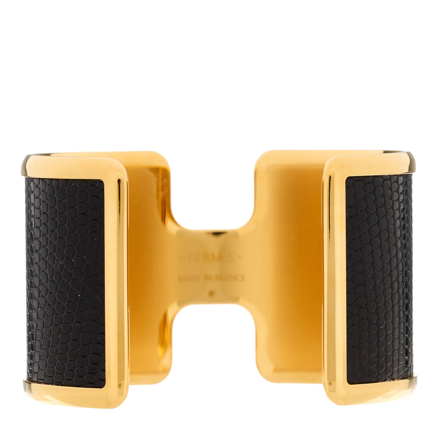 Lizard Olympe Cuff Bracelet Black