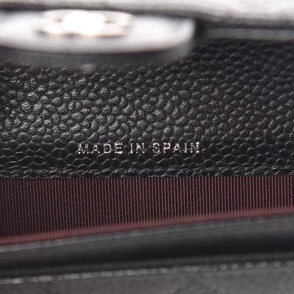 Chanel Caviar Quilted Flap Card Holder Wallet Black 7 of 8