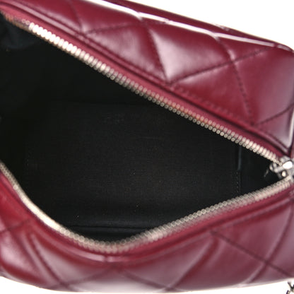 Saint Laurent Calfskin Y Quilted Monogram Small Loulou Bowling Bag Rouge Legion 5 of 9