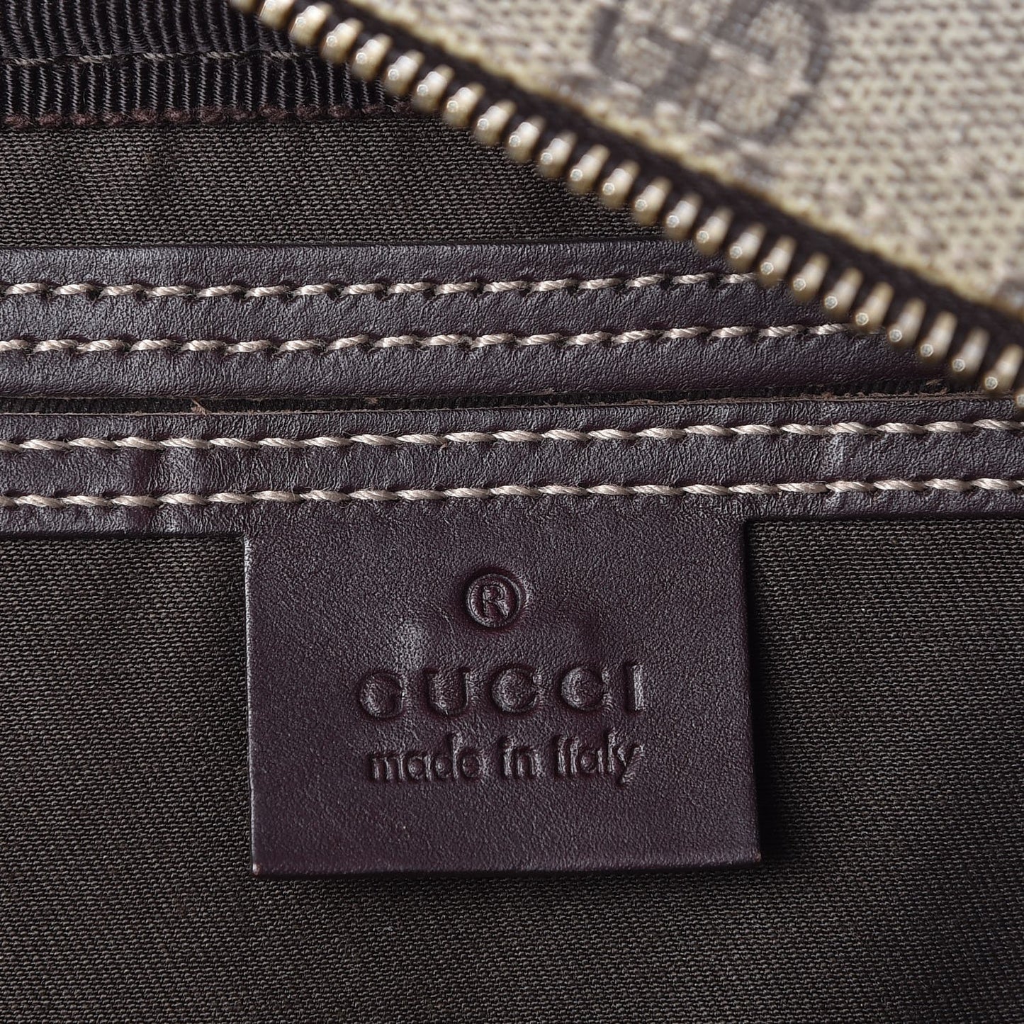 GG Plus Monogram Large Messenger Bag Dark Brown
