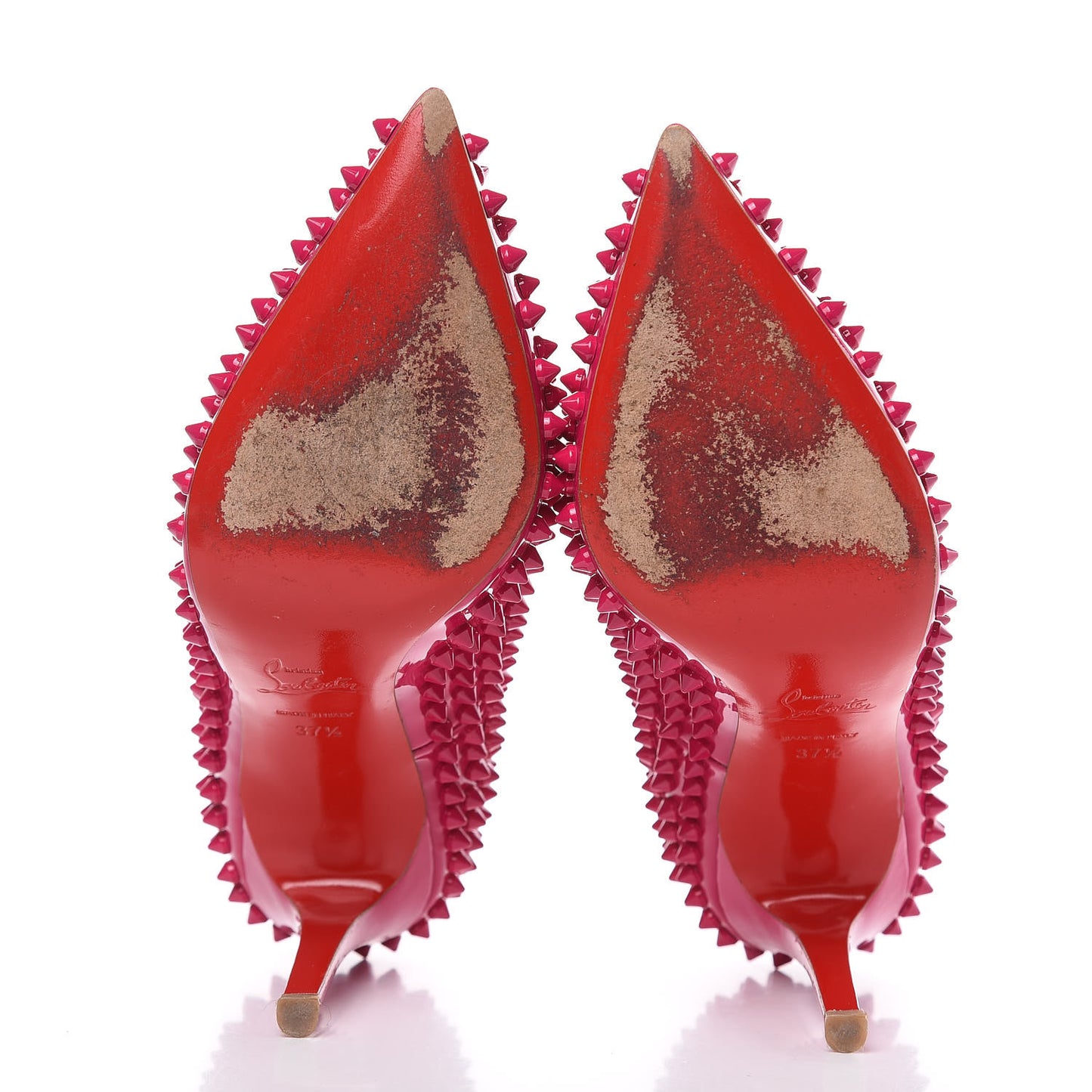 Patent Pigalle Spikes 100 Pumps 37.5 Grenadine