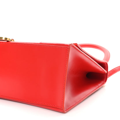 Balenciaga Shiny Box Calfskin Medium Hourglass Top Handle Bag Bright Red 9 of 11