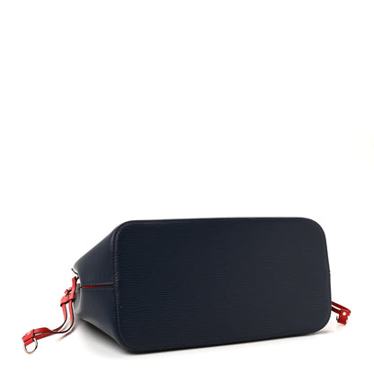 Louis Vuitton Epi Neverfull MM Indigo Coquelicot 5 of 10