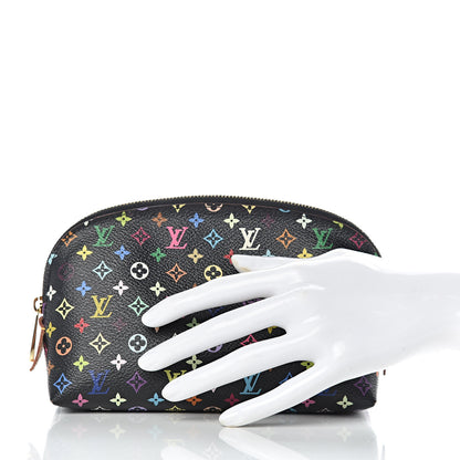 Louis Vuitton Monogram Multicolor Cosmetic Pouch Black Grenade 2 of 8