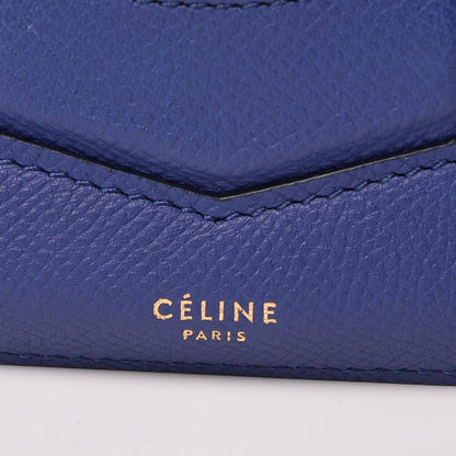 Celine Grained Calfskin Medium Trotteur Indigo 6 of 9