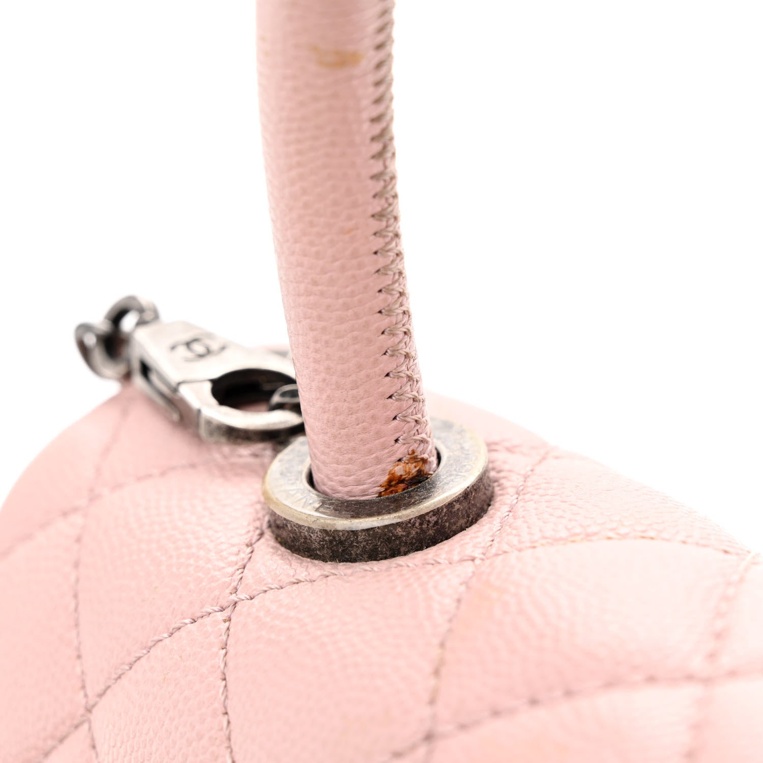 Chanel Caviar Quilted Mini Coco Handle Flap Light Pink 12 of 14