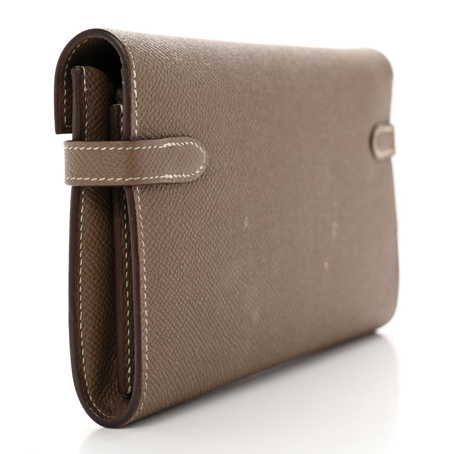 Hermes Epsom Kelly Longue Wallet Etoupe 3 of 9