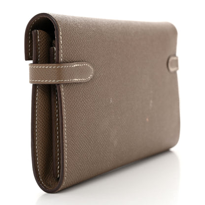 Hermes Epsom Kelly Longue Wallet Etoupe 3 of 9
