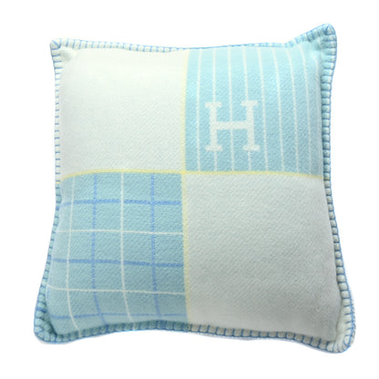 Hermes Wool Cashmere Avalon Cabriole Pillow Vert Aqua 2 of 3