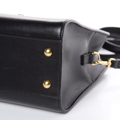 Saint Laurent Calfskin Monogram Baby Cabas Black 8 of 12
