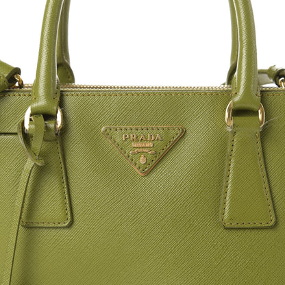 Prada Saffiano Small Galleria Double Zip Tote Edera 13 of 13