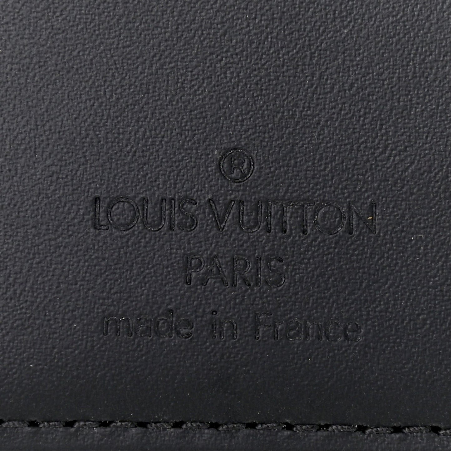 Satin Monogram Mini Agenda Cover Black