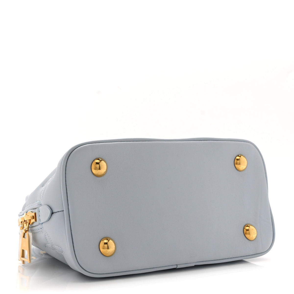 Louis Vuitton Calfskin Bubblegram Alma BB Ice Blue 4 of 9