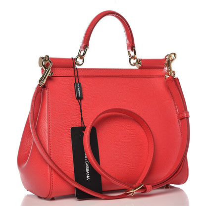 Dolce & Gabbana Dauphine Love Medium Miss Sicily Satchel Red 3 of 9