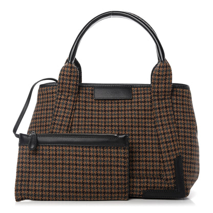 Balenciaga Wool Houndstooth S Navy Cabas 1 of 10