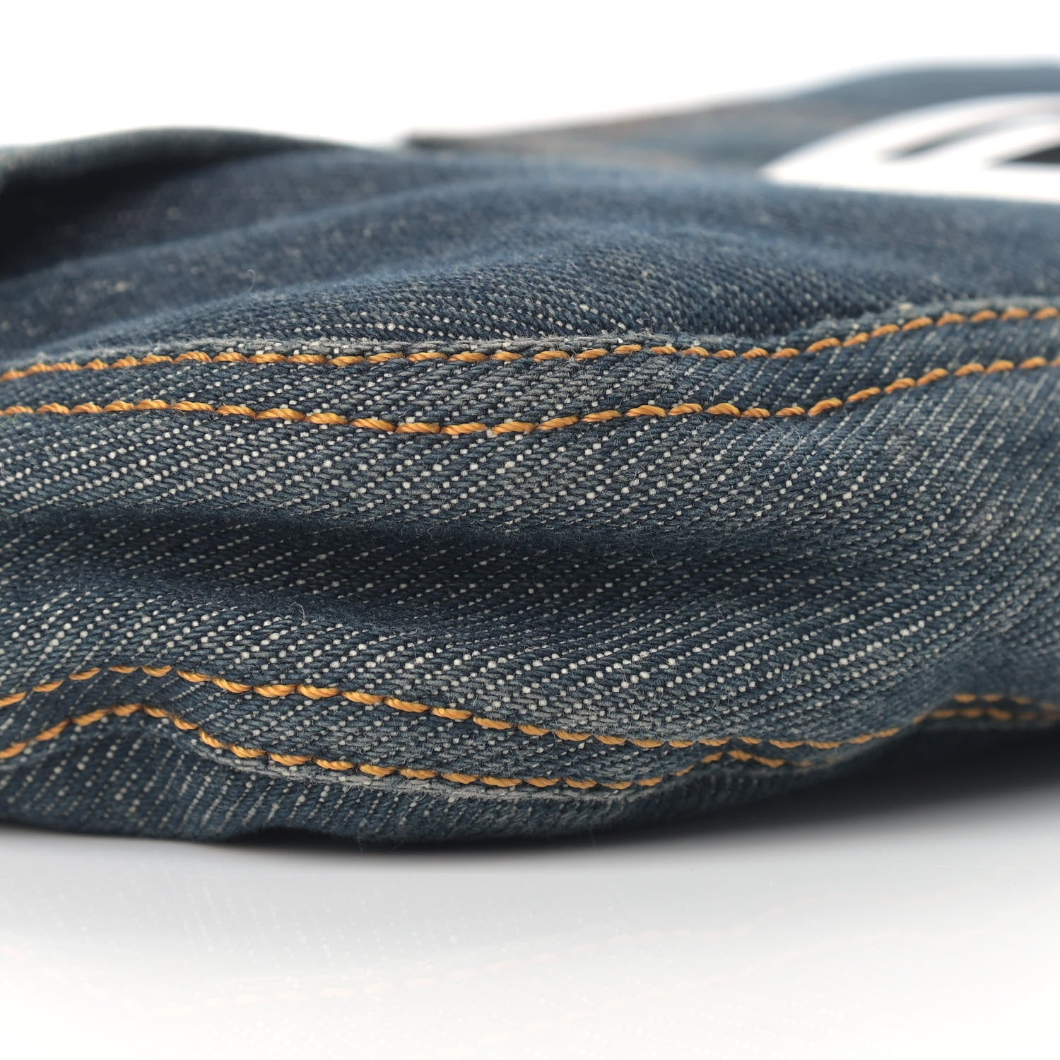 Fendi Denim Baguette Blue 6 of 15