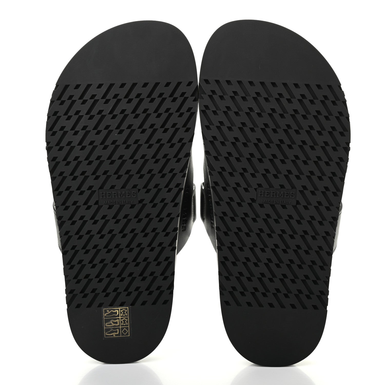 Hermes Calfskin Womens Chypre Sandals 36 Black 5 of 9