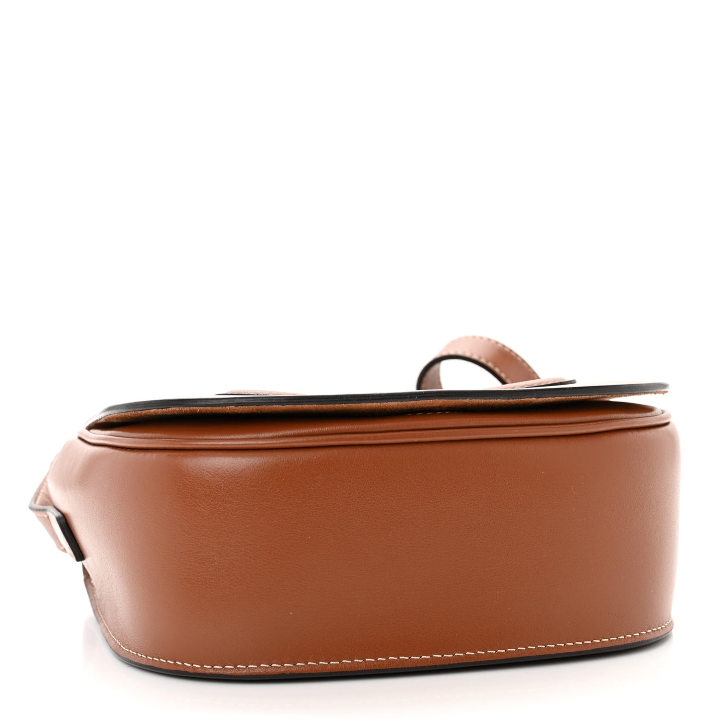 Smooth Calfskin Cuir Triomphe Folco Crossbody Bag Tan