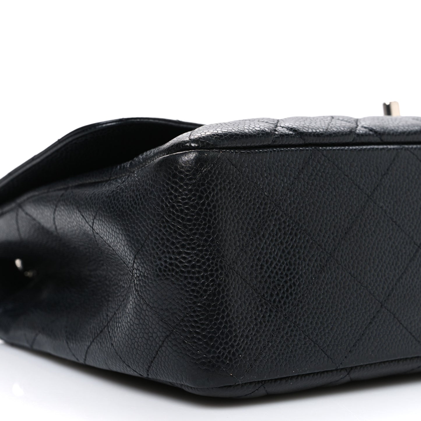 Caviar Quilted Jumbo Single Flap Black
