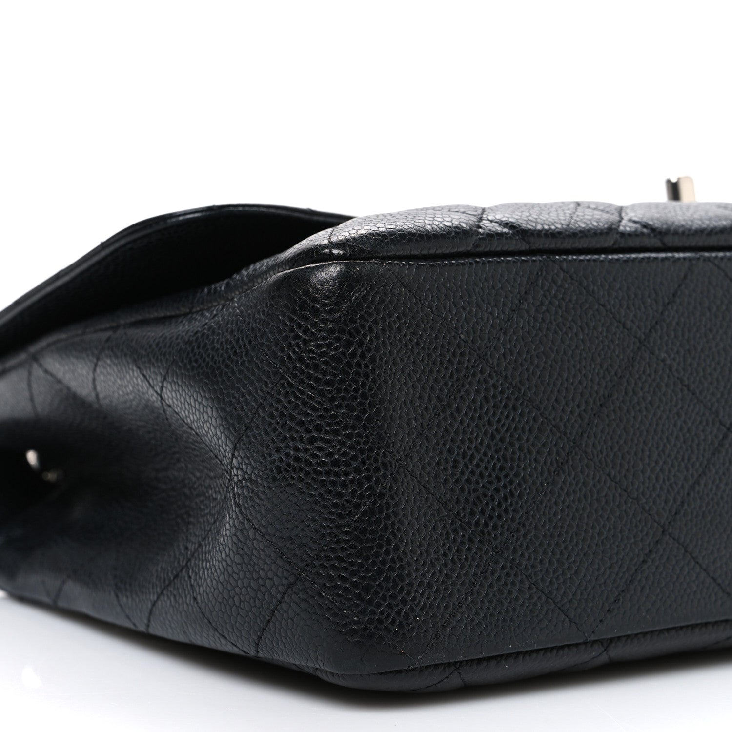 Chanel Caviar Quilted Jumbo Single Flap Black 9 of 11