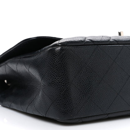 Chanel Caviar Quilted Jumbo Single Flap Black 9 of 11