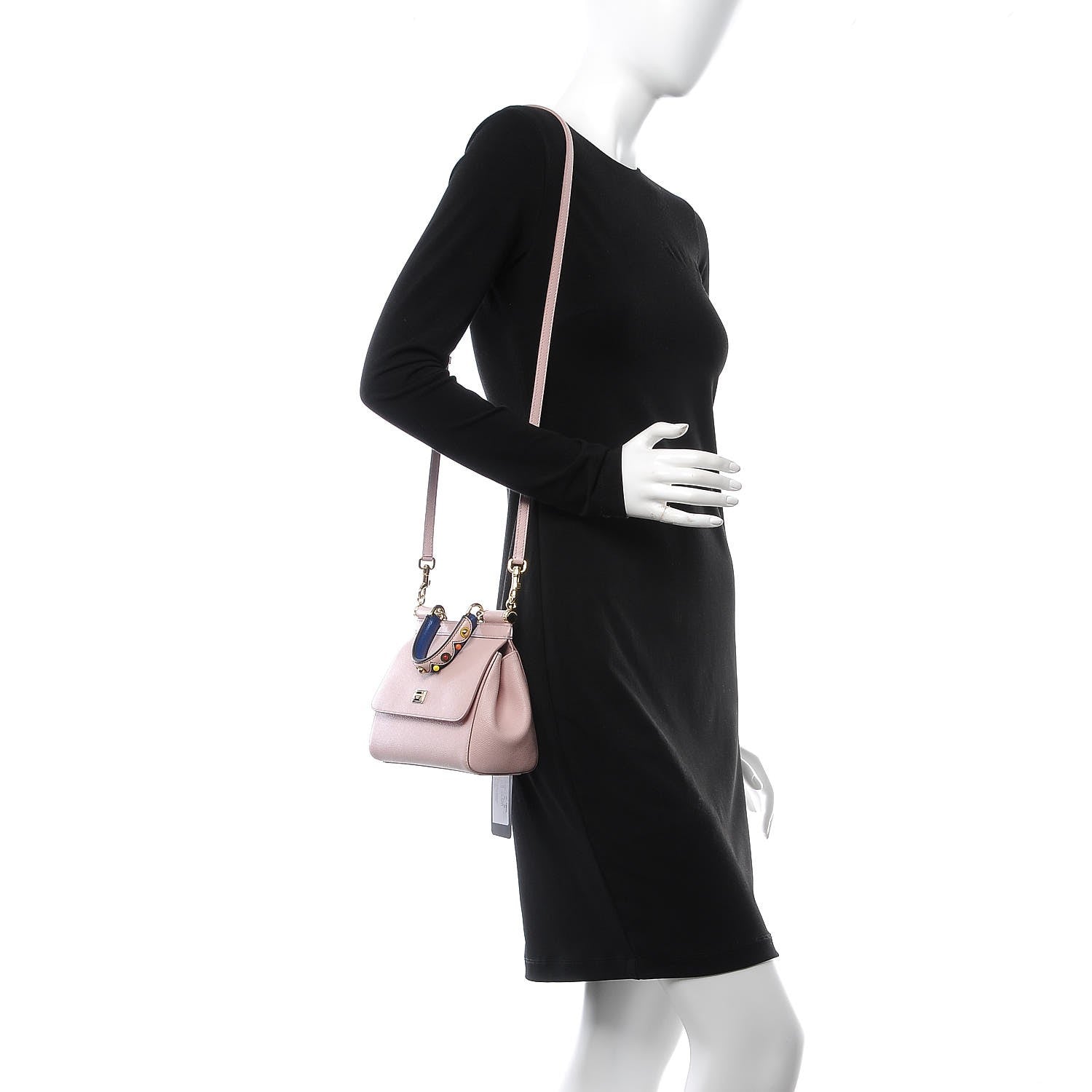 Dolce & Gabbana Dauphine Mini Miss Sicily Satchel Rosa Carne 2 of 6