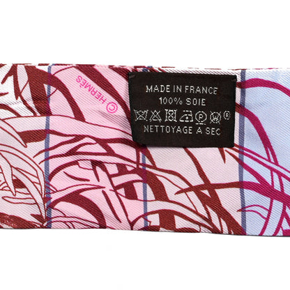 Hermes Silk Jungle Love Rainbow Twilly Fuchsia Bleu Ciel 3 of 4