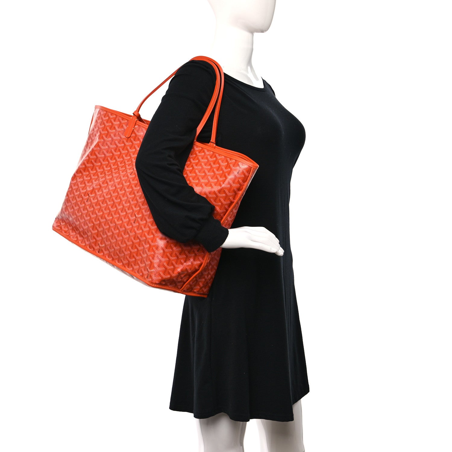 Goyard Goyardine Reversible Anjou GM Orange 3 of 9