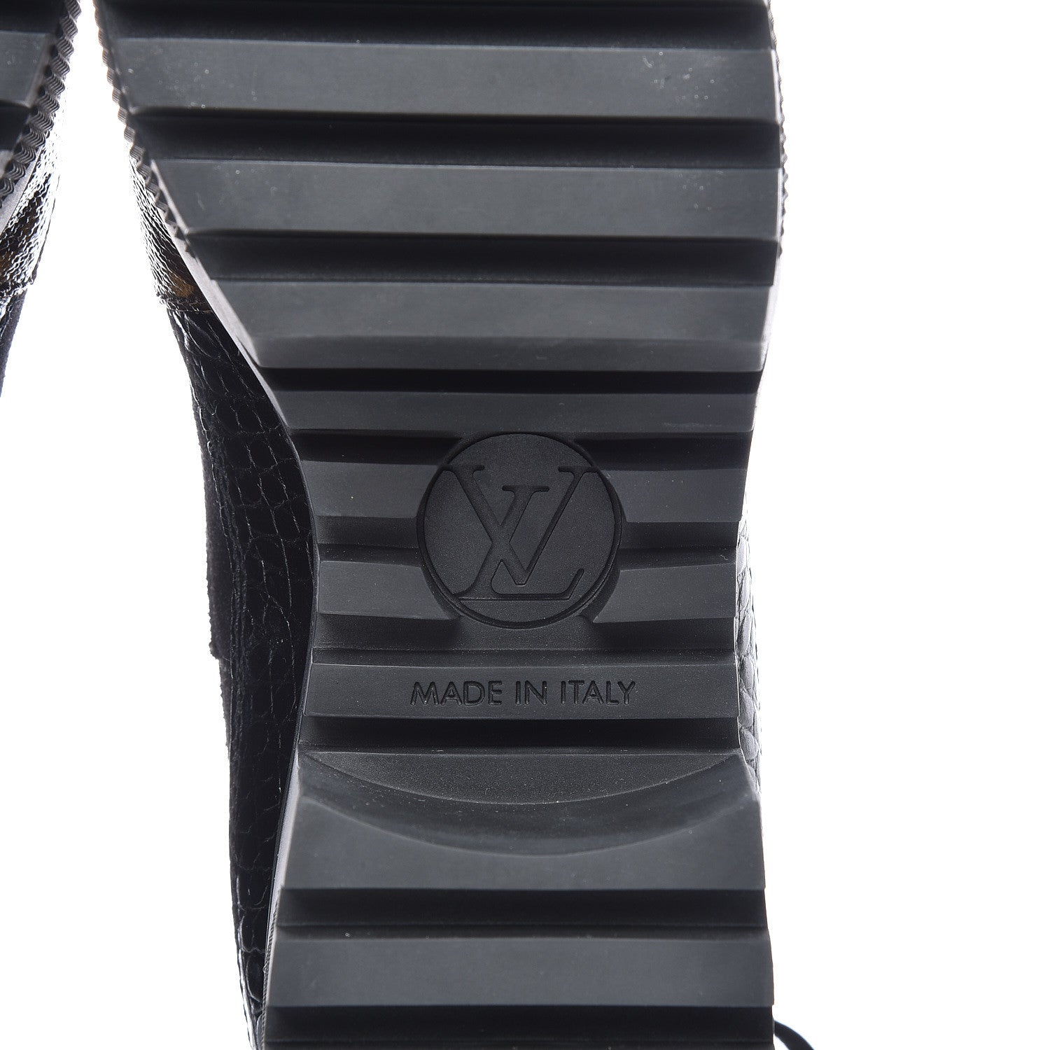 Louis Vuitton Suede Calfskin Monogram Laureate Platform Desert Boots 35.5 Black 6 of 8