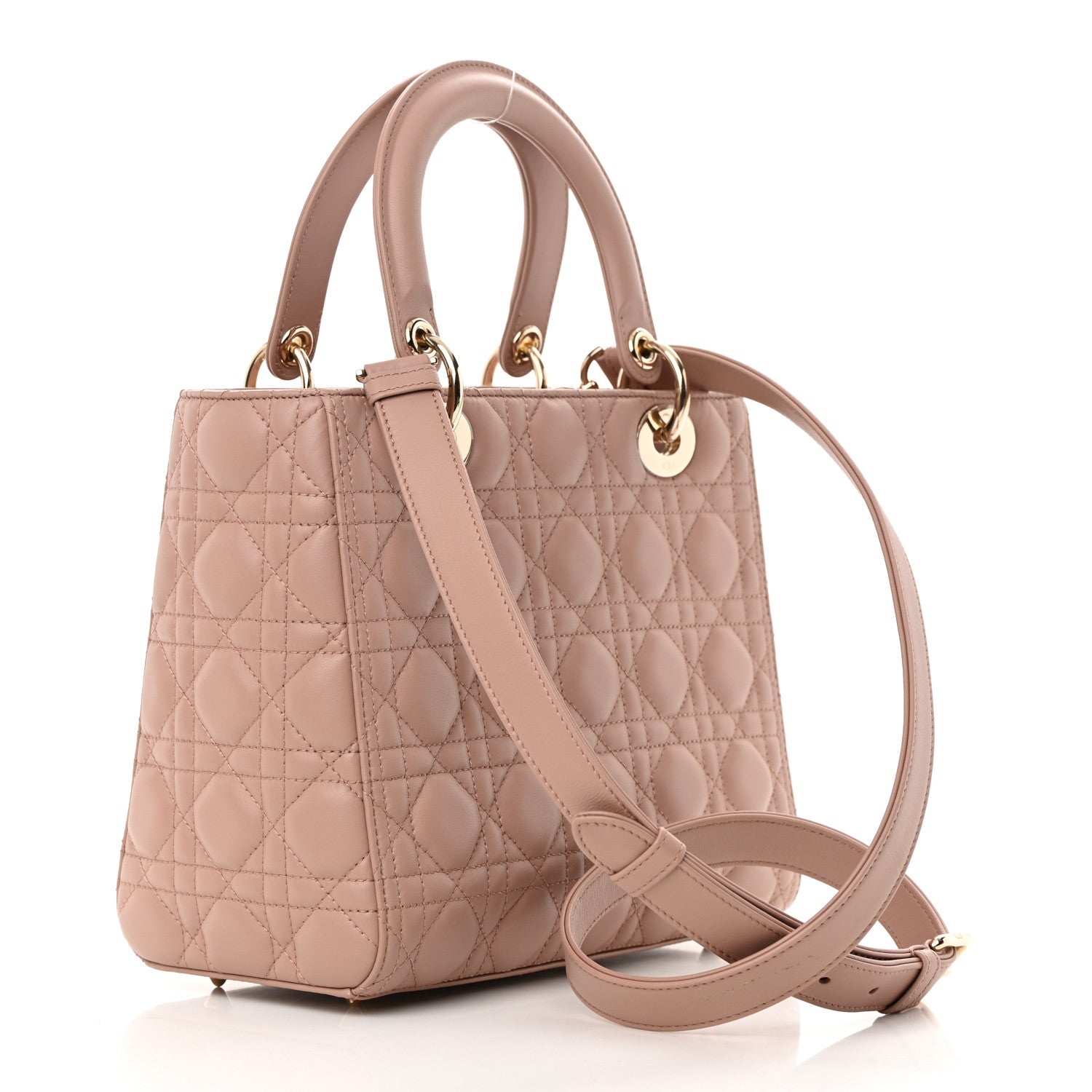 Christian Dior Lambskin Cannage Medium Lady Dior Fard 3 of 11