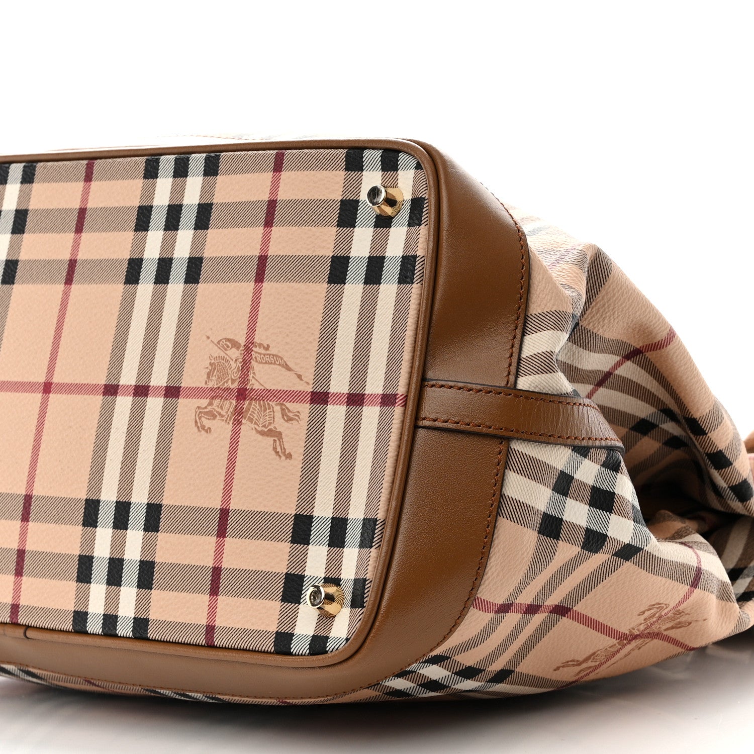 Burberry Haymarket Check Medium Golderton Tote Mid Camel 11 of 11