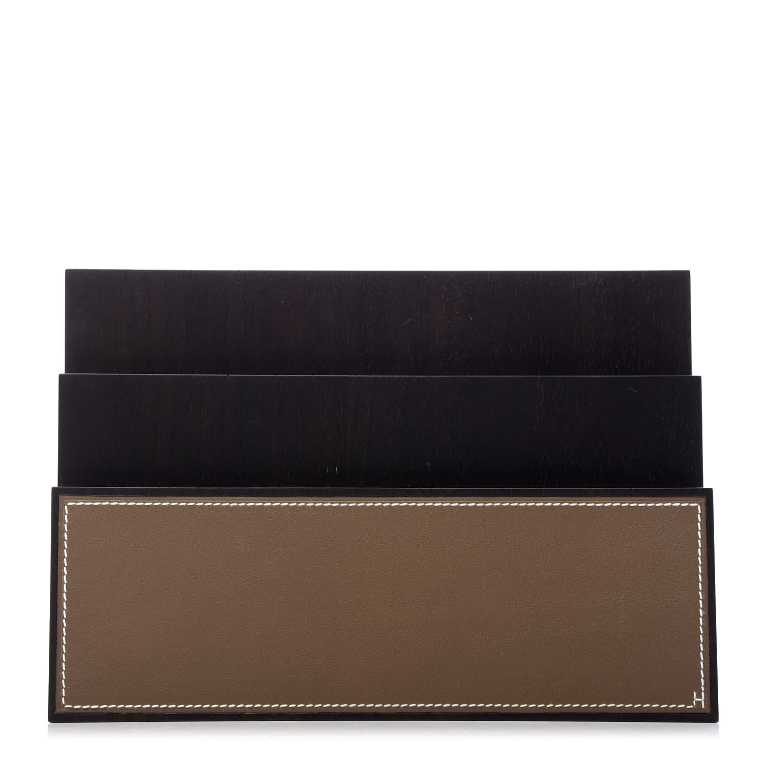 Hermes Mahogany Wood Smooth Taurillon Pleiade Sorter Etoupe 5 of 6