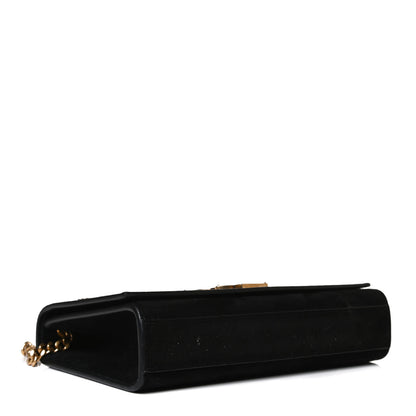 Saint Laurent Suede Embroidered Small Monogram Kate Satchel Black 5 of 16