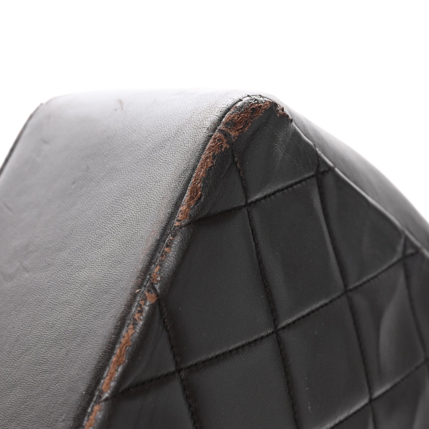 Chanel Lambskin Quilted CC Maxi Jumbo Single Flap Brown 12 of 16