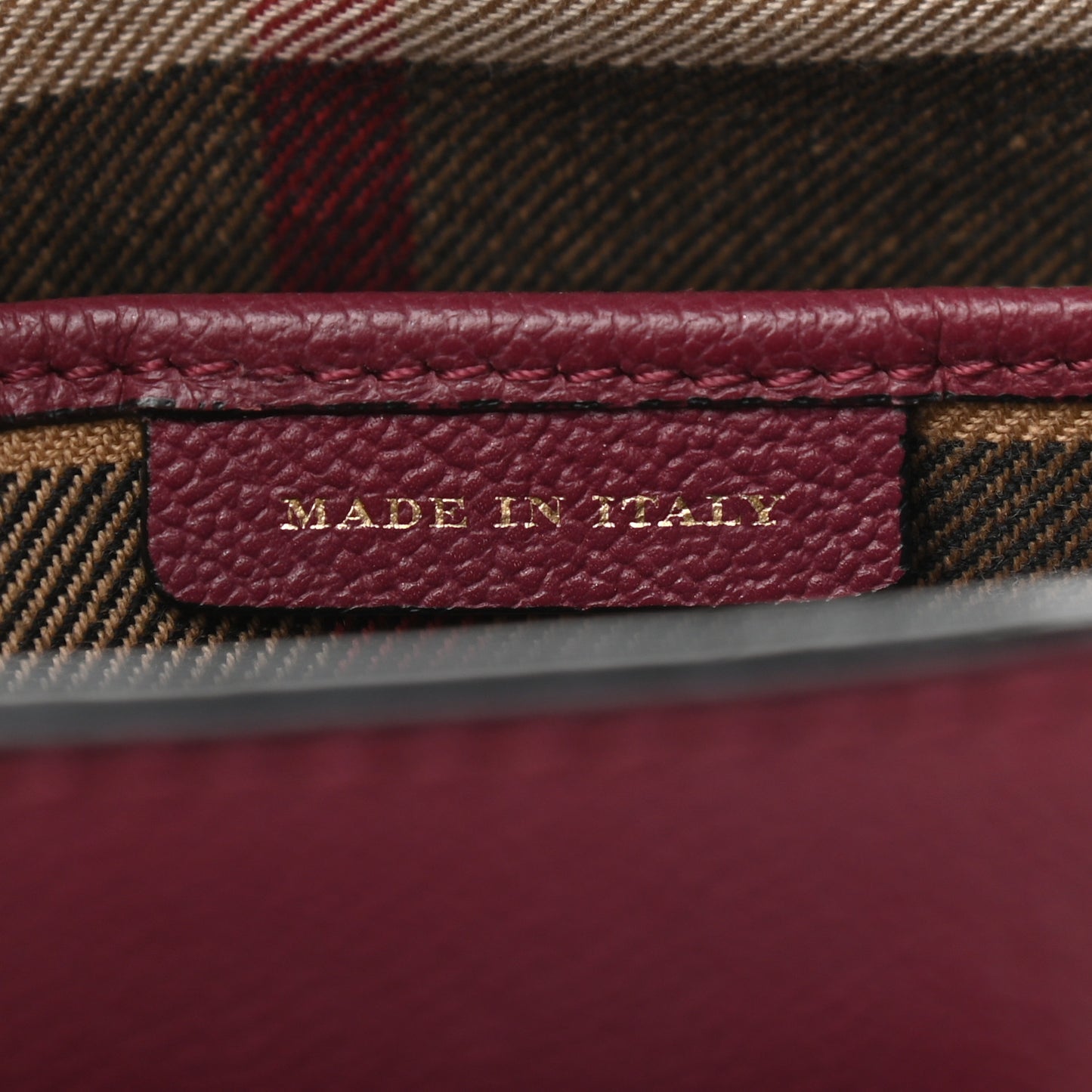 Soft Grain Calfskin Small Buckle Tote Dark Plum