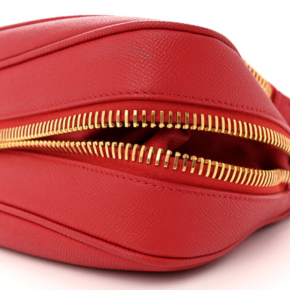 Tom Ford Grained Calfskin Medium Double Strap Jennifer Crossbody Red 10 of 12