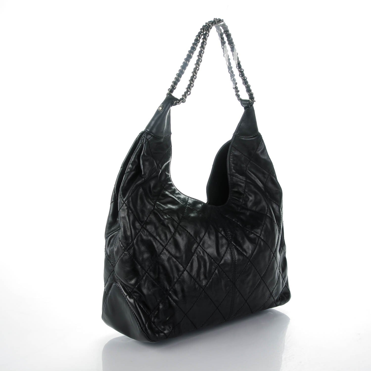 Chanel Calfskin Quilted Coco Supple Hobo Black 3 of 7