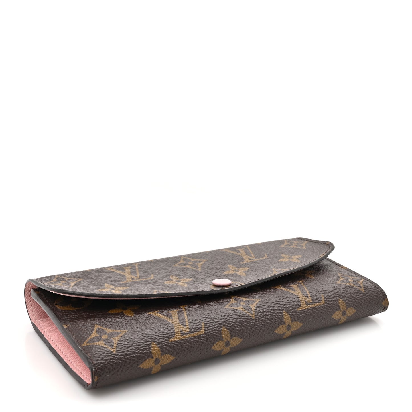 Monogram Emilie Wallet Rose Ballerine