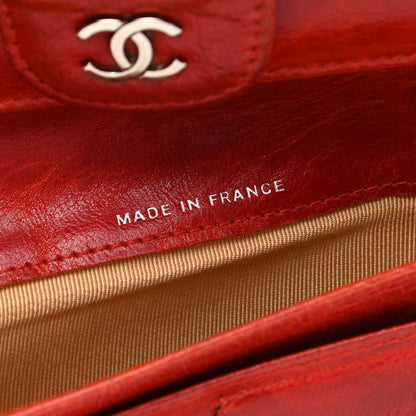 Chanel Calfskin Quilted Large Flap Wallet Red 9 of 13
