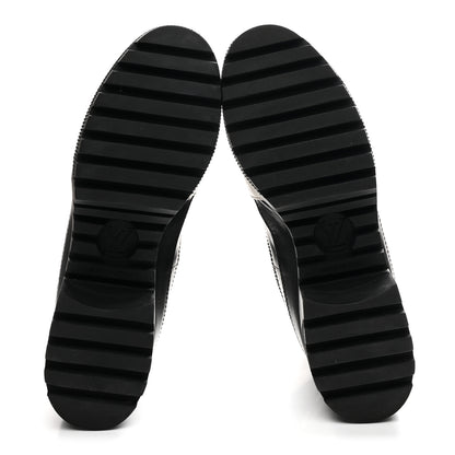 Louis Vuitton Calfskin Technical Nylon Laureate Platform Desert Boot 39 Black White 6 of 9