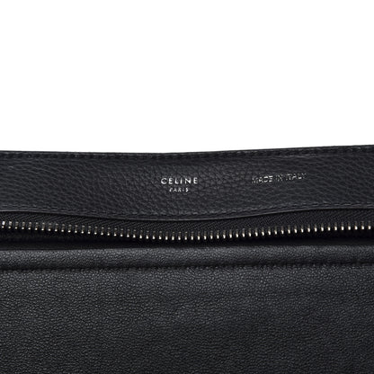 Celine Drummed Calfskin Suede Large Trapeze Black 6 of 11